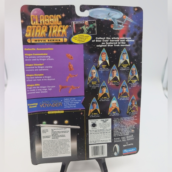 Star Trek 3 Classic Commander Kruge Action Figure Playmates with Skybox Card - Picture 2 of 2
